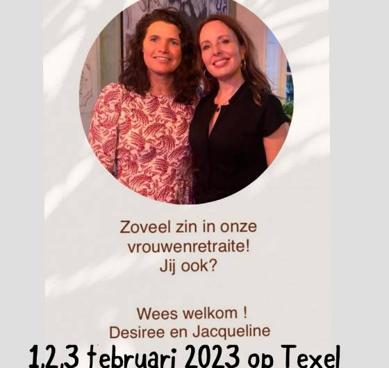 Spirituele agenda - Retraite voor vrouwen 1,2,3 februari 2023 ,Texel 